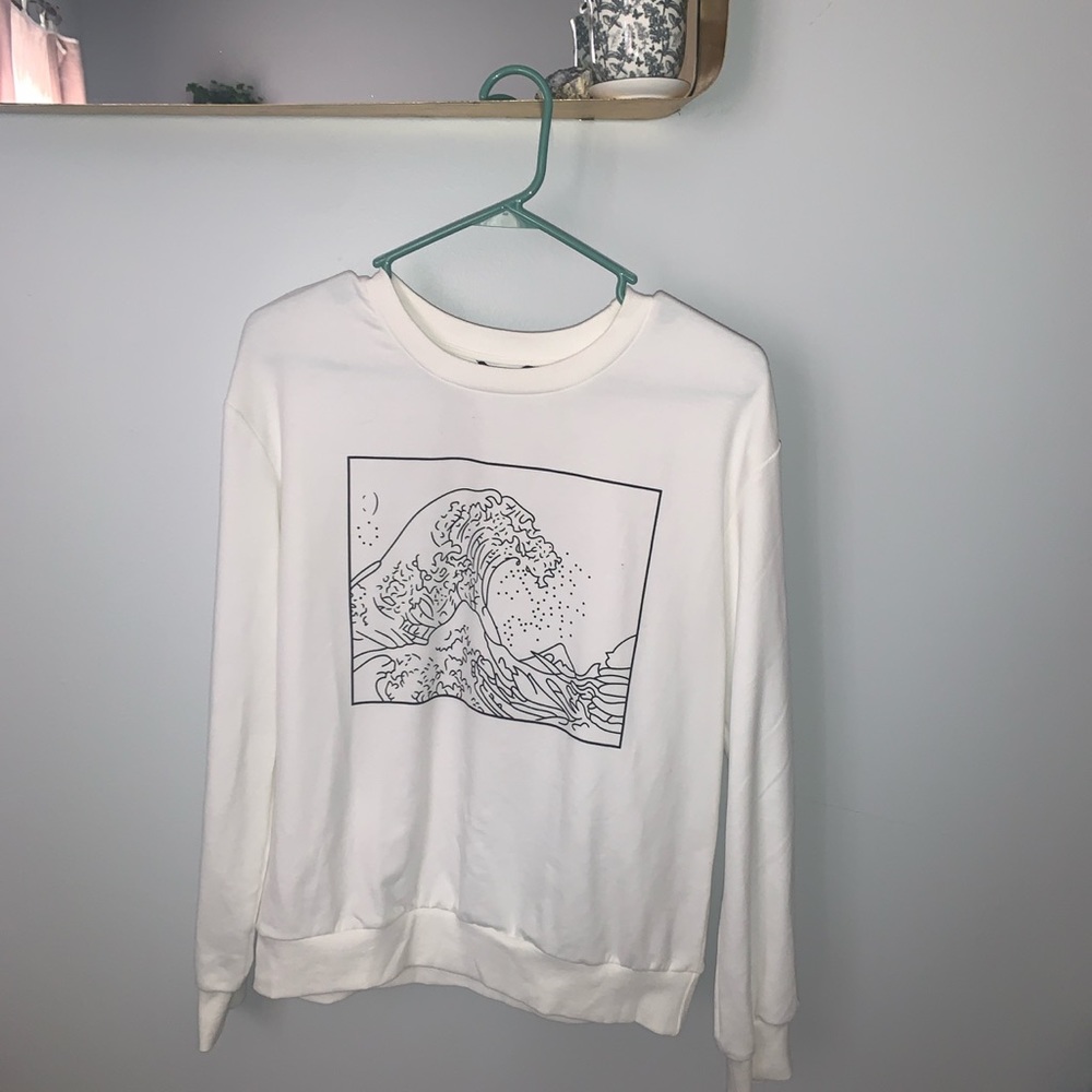 Great wave crew neck